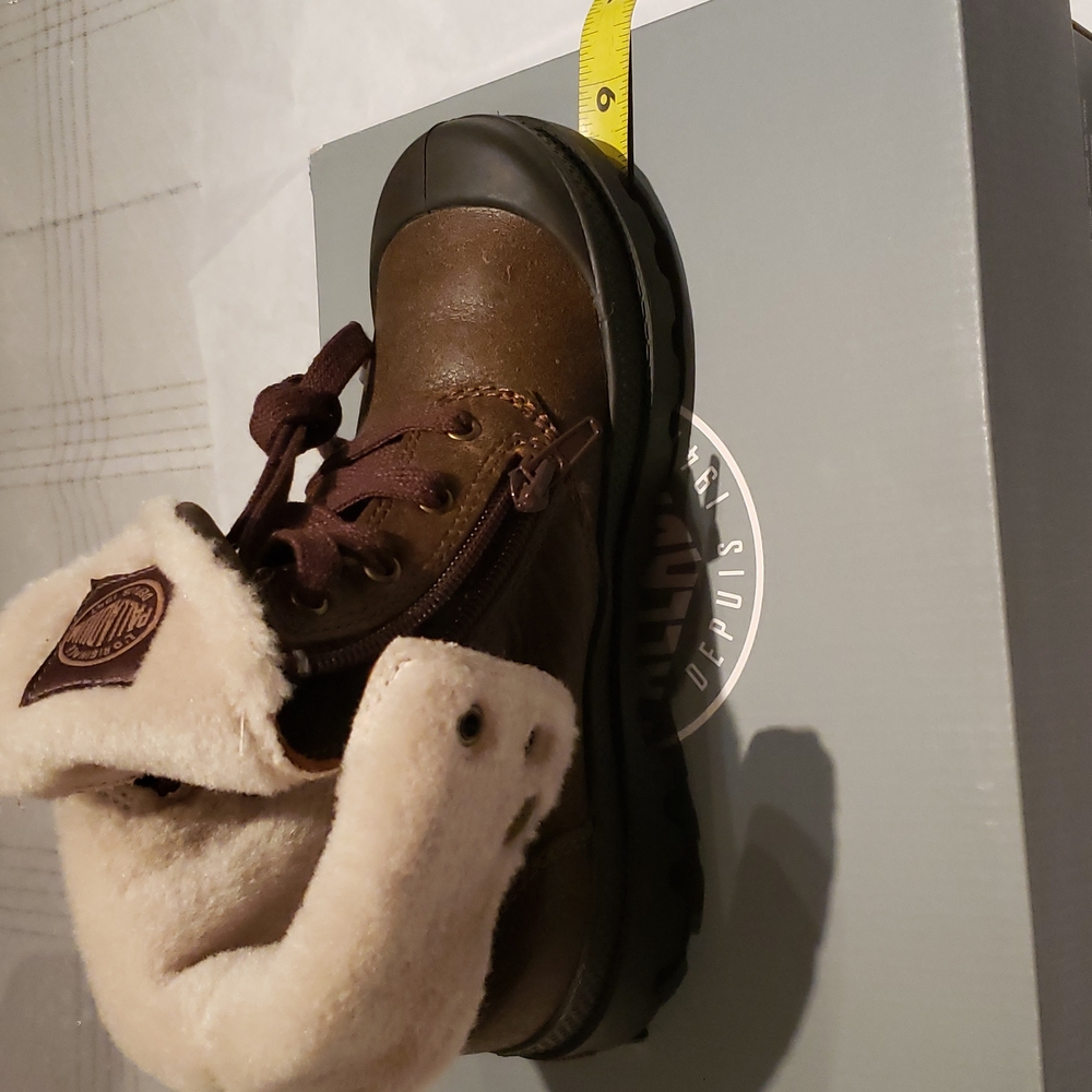 Palladium New CHILDREN's 2 ZIP Leather PILOT Cuffed KIDS Boots UNISEX NIB 🎉HP - Picture 11 of 16